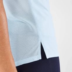 T-shirt Running Respirant Femme - KIPRUN Run 500 Dry Bleu Ciel 10 T-shirt Running Respirant Femme - KIPRUN Run 500 Dry Bleu Ciel -Fit Runner Soldes t shirt running respirant femme kiprun run 500 dry bleu ciel 4
