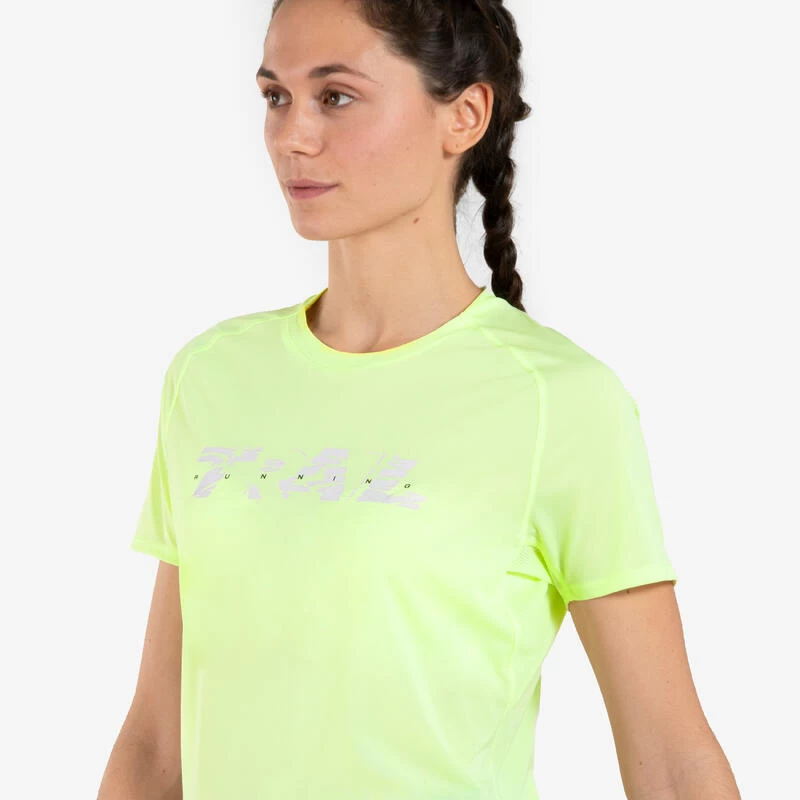 TEE SHIRT DE TRAIL RUNNING MANCHES COURTES GRAPH FEMME LIME 3 TEE SHIRT DE TRAIL RUNNING MANCHES COURTES GRAPH FEMME LIME – Image 3