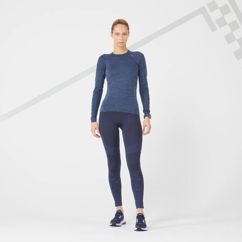 TEE SHIRT RUNNING MANCHES LONGUES FEMME RESPIRANT KIPRUN SKINCARE LIGHT BLEU 2 TEE SHIRT RUNNING MANCHES LONGUES FEMME RESPIRANT KIPRUN SKINCARE LIGHT BLEU – Image 2