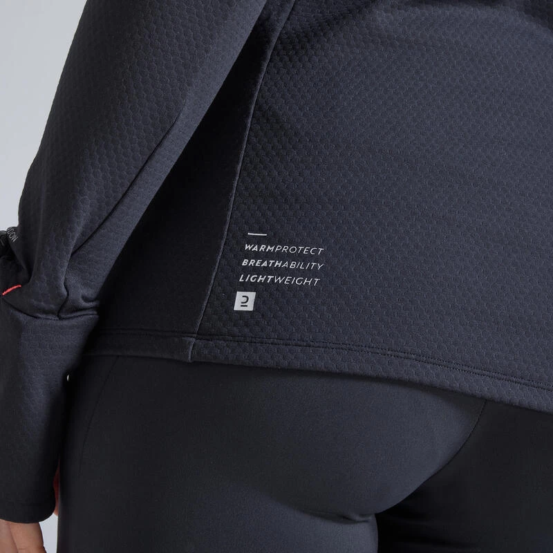 TEE SHIRT RUNNING MANCHES LONGUES HIVER FEMME KIPRUN WARM LIGHT NOIR ROSE 9 TEE SHIRT RUNNING MANCHES LONGUES HIVER FEMME KIPRUN WARM LIGHT NOIR ROSE – Image 9