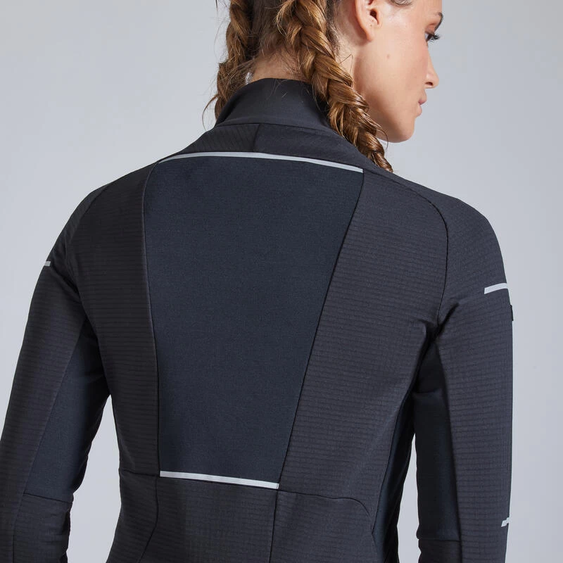 TEE SHIRT RUNNING MANCHES LONGUES HIVER FEMME KIPRUN WARM REGUL NOIR CORAIL 4 TEE SHIRT RUNNING MANCHES LONGUES HIVER FEMME KIPRUN WARM REGUL NOIR CORAIL – Image 4