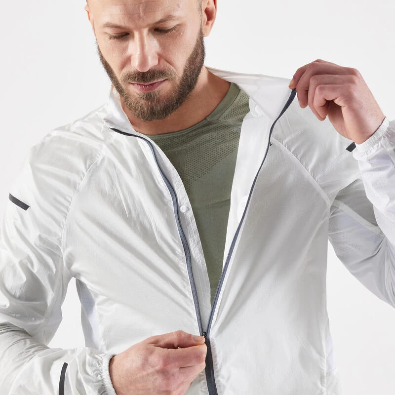 Veste Coupe Vent Homme - KIPRUN WIND JACKET BLANCHE 3 Veste Coupe Vent Homme - KIPRUN WIND JACKET BLANCHE – Image 3