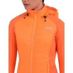 Veste De Course Superhermique Des Femmes Avec Poches Zippées Et Capot -Fit Runner Soldes veste de course superhermique des femmes avec poches zippees et capot 4