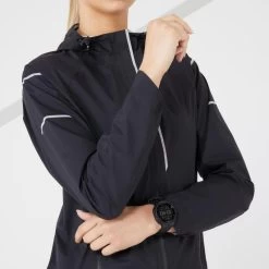 VESTE RUNNING FEMME IMPERMEABLE COUPE-VENT - KIPRUN RAIN+ NOIR 16 VESTE RUNNING FEMME IMPERMEABLE COUPE-VENT - KIPRUN RAIN+ NOIR -Fit Runner Soldes veste running femme impermeable coupe vent kiprun rain noir 6