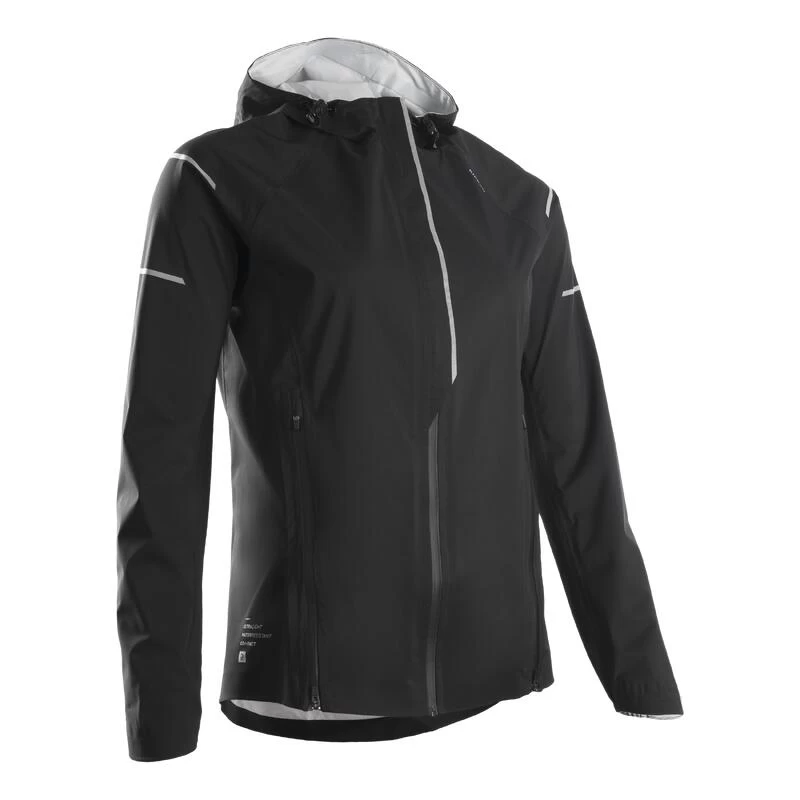 VESTE RUNNING FEMME IMPERMEABLE COUPE-VENT - KIPRUN RAIN+ NOIR 10 VESTE RUNNING FEMME IMPERMEABLE COUPE-VENT - KIPRUN RAIN+ NOIR – Image 10