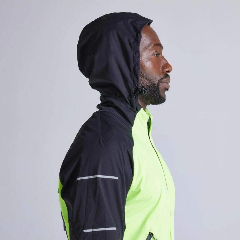 VESTE RUNNING HIVER DEPERLANTE COUPE-VENT HOMME KIPRUN WARM REGUL JAUNE 5 VESTE RUNNING HIVER DEPERLANTE COUPE-VENT HOMME KIPRUN WARM REGUL JAUNE – Image 5