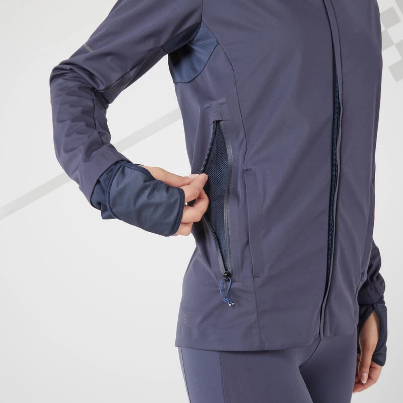 VESTE RUNNING HIVER FEMME DÉPERLANTE COUPE-VENT- KIPRUN WARM REGUL BLEU 7 VESTE RUNNING HIVER FEMME DÉPERLANTE COUPE-VENT- KIPRUN WARM REGUL BLEU – Image 7