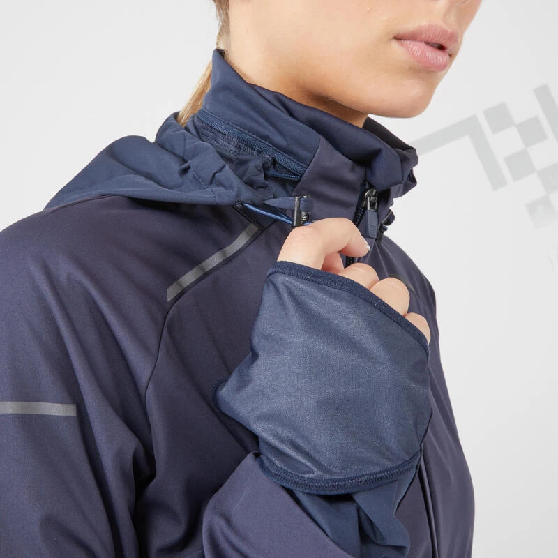 VESTE RUNNING HIVER FEMME DÉPERLANTE COUPE-VENT- KIPRUN WARM REGUL BLEU 8 VESTE RUNNING HIVER FEMME DÉPERLANTE COUPE-VENT- KIPRUN WARM REGUL BLEU – Image 8