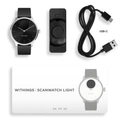 Withings - ScanWatch Light (37mm-black) -Fit Runner Soldes withings scanwatch light 37mm black 5
