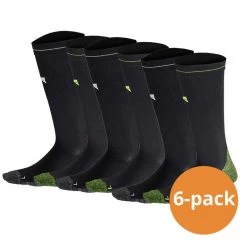 Xtreme Chaussettes De Compression De Course à Pied 6 Paires Multicolore Black